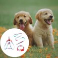 thumbnail image 4 of 3Pcs/Set Leash Zinc Alloy Print Adjustable Medium Outdoor Decorative Harness Washable Animal Accessories Pink,2.5x120cm XL, 4 of 9