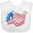 AA-White, variant on Inktastic Stylized American Flag Fourth of July Boys or Girls Baby Bib
