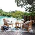 thumbnail image 4 of Mosko Teak Patio Side Table with Shelf, 4 of 9