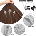 thumbnail image 7 of SCRAWLGOD Labrador Retriever Paw Print Brown Pattern Gaming Chair Slipcover with Armrest Cover, Stretch Desk Chair Covers Removable Computer Reclining Chair Slipcovers Washable Furniture Protector, 7 of 7