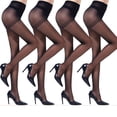 thumbnail image 1 of 4 pares de medias para mujer, medias adelgazantes para mujer, 1 of 4