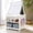 White, variant on Guidecraft Kids Desk to Easel Art Cart - White: 3-in-1 Wooden Art Table & Craft Storage, Double-Sided Easel for Kids w/ Chalkboard, Paper Roller, Paint Cups & Storage Bins, Toddler Activity Table