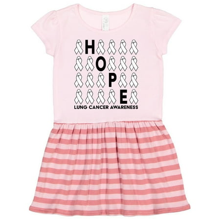 

Inktastic Hope- Lung Cancer Awareness Gift Toddler Girl Dress