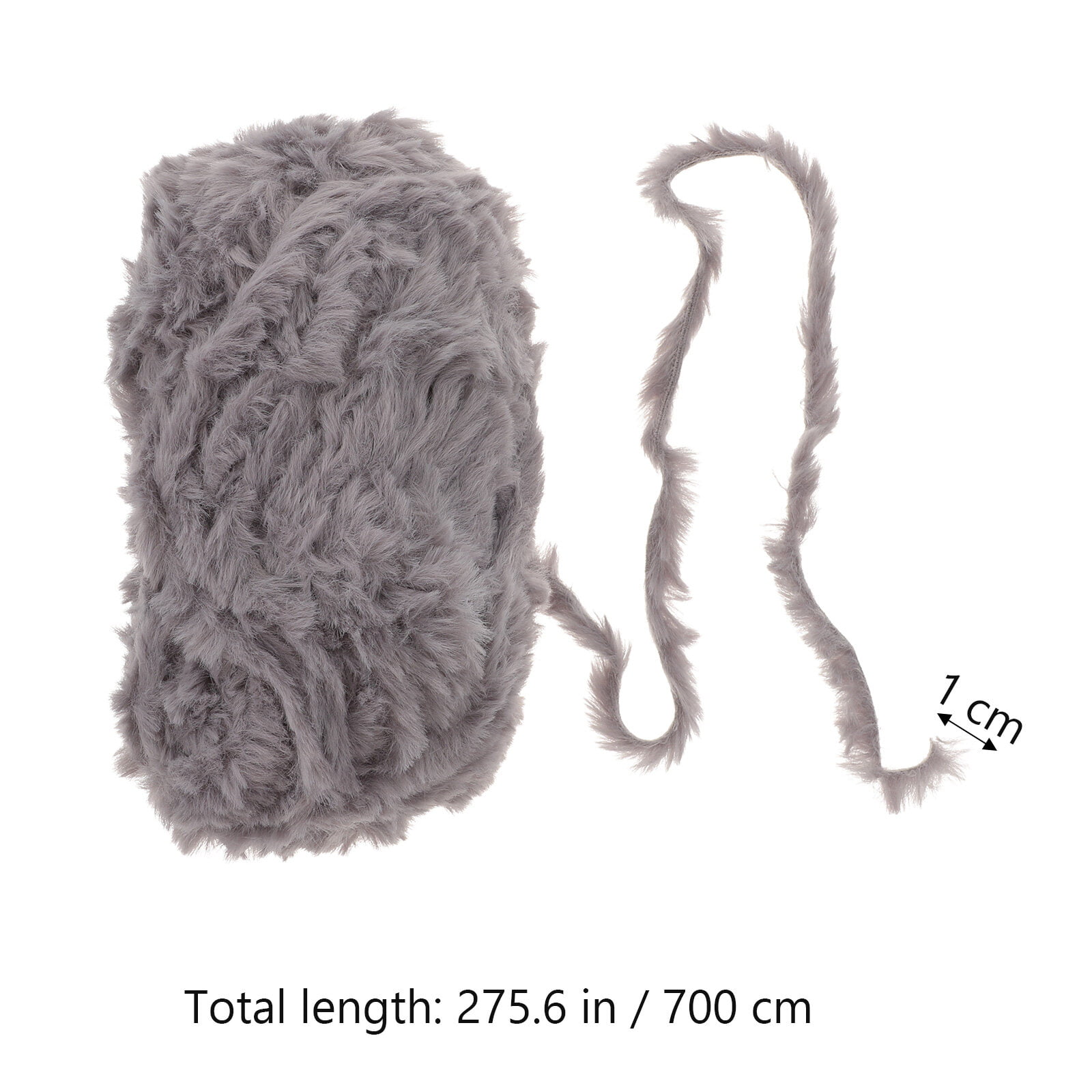 2PCS Imitation Wool Super Fur Yarn Chunky Fluffy Faux Fur Yarn Eyelash Yarn  for Crochet Knit (White) - AliExpress