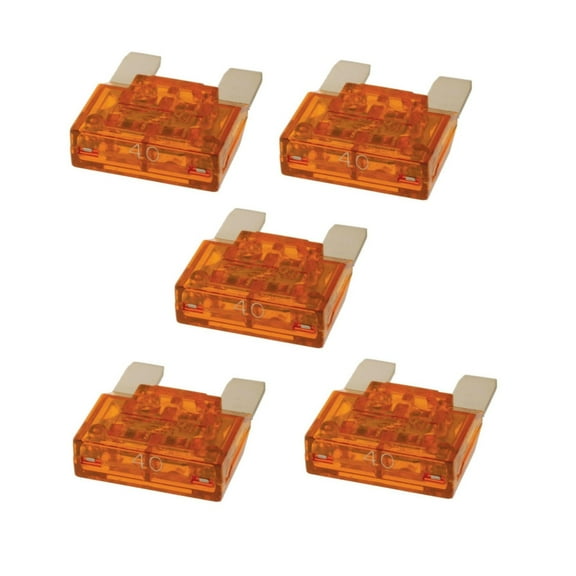 KarParts360 For Saturn Vue 2002 03 04 05 06 2007 Fuse | Amber | 40 Amperage Rating | Male Terminal Gender