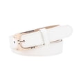 thumbnail image 4 of STARTIST Ceinture en Cuir à la Mode pour Femmes avec Boucle à Ardillon Ceinture Réglable Blanche, 4 of 8