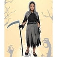 thumbnail image 3 of GYRATEDREAM Grim Reaper Costume for Kids Phantom Halloween Costume with Gloves, Scythe included 4-14T, 3 of 6