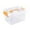 Orange, variant on Plastic Storage Bin with Latch and Handle - Heavy Duty Clear Storage Container for Organizing Toys, Clothing, and Household Items