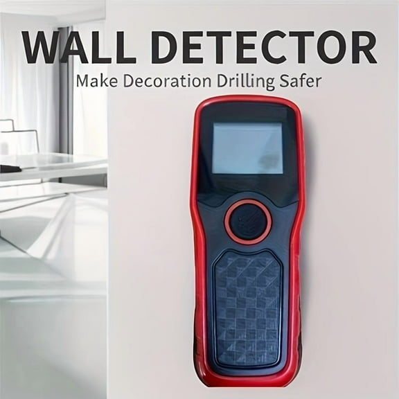 5-in-1 Advanced Wall Scanner - LCD Display & Audio Alarm, Detects Wood/AC Wires/Metal/Pipes, Depth Measurement, Portable Tool for DIY/Electricians/Plumbers