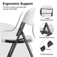 thumbnail image 3 of OROFULL 60 Pack Plastic Folding Chairs, 650lb Capacity Heavy Duty HDPE & Steel Frame, Portable Indoor Outdoor Event Seats for Wedding Party Patio Garden, White, 3 of 8
