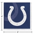 thumbnail image 2 of Indianapolis Colts Paper Beverage Napkins 48 Count for 24 Guests, 2 of 3