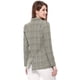 thumbnail image 5 of Blazers para mujer Chaqueta tipo blazer a cuadros con solapa con muesca Boyfriend Negro M, 5 of 6