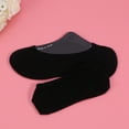 thumbnail image 4 of Stri 5 Pairs Men Cotton Low Cut No Show Socks Breathable Anti-slip Invisible Socks (Black), 4 of 6