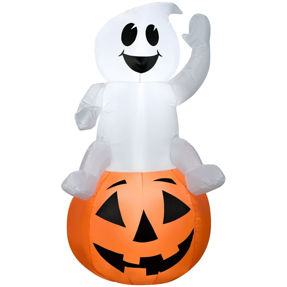 Airblown 3.5 Foot Height Halloween Inflatable Baby Ghost Sitting On ...