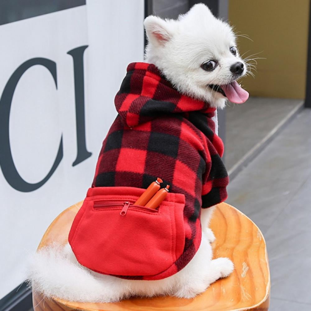 Plaid dog shop outfit