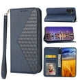 thumbnail image 1 of Tarise for Samsung Galaxy A13 Flip Cover, Luxury PU Leather Shockproof Folding Kickstand Card Holder Pocket Wallet Wrist Strap Handbag Magnetic Closure Phone Case for Samsung A13 5G/4G, Blue, 1 of 9