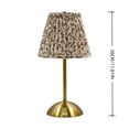 thumbnail image 3 of Lypsnake Fabric Floral Table Lamp, Pleated Cream Floral Lampshade Desk Lamp with Battery& USB Rechargeable, Rechargeable Decorative Bedside Lamp Night Light for Bedroom Living Room Side Table Decor, 3 of 7
