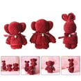 thumbnail image 2 of EIGTHTAILValentine Ensemble de Serviettes en Peluche 3 Serviettes à Main Rouges, 2 of 6