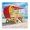 Miami Beach Hut Summer, variant on Stupell Industries Tropical Miami Beach Summer Hut White Framed Giclee Art, 17 x 17, by LSR Design Studio