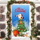 thumbnail image 1 of Decoraciones navideñas, adornos navideños, regalos de Navidad. Cortina navideña para puerta con bandera, foto de Papá Noel y cachorro para exteriores. Decoración de fondo colgante de tela de poliéster, 1 of 6