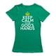 Restez Calme, C'est entre les Mains de Dieu - T-shirt Vert Kelly pour Femmes – image 1 sur 1