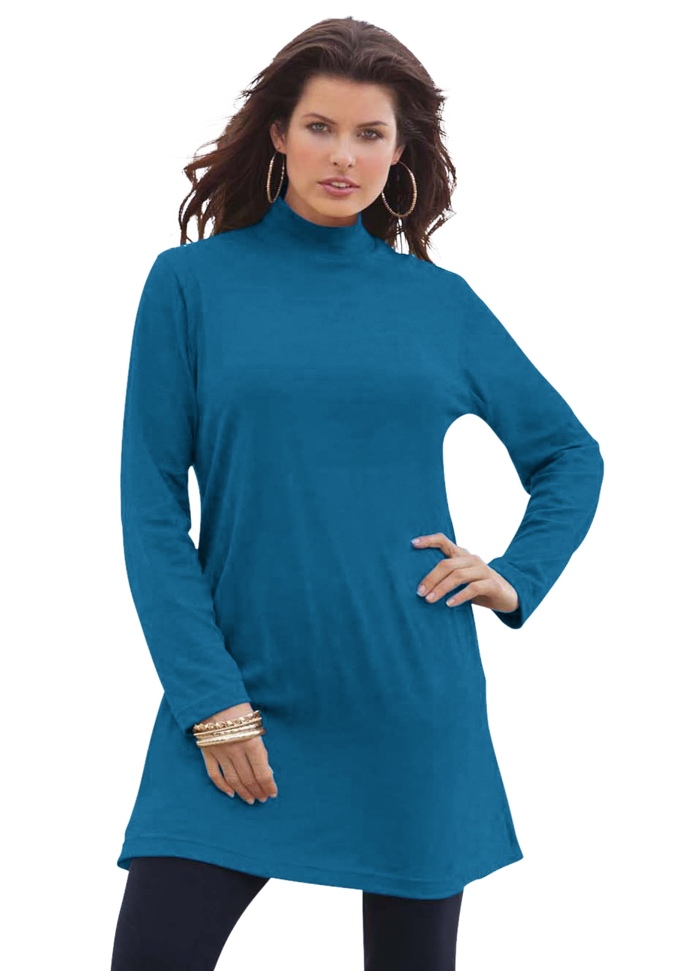 Download Roaman's - Roaman's Women's Plus Size Mockneck Ultimate ...