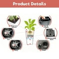 thumbnail image 4 of S-HOME Square Planter 30" High in Faux Rattan Design 1-Pack with Automatic Watering System for Indoor or Outdoor Use, 4 of 11
