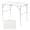 white, variant on TENGDA 3FT 4FT 6FT White Plastic Folding Table with Handles and Lock Portable All-Weather Indoor Outdoor Dining Table for Camping Party Picnic