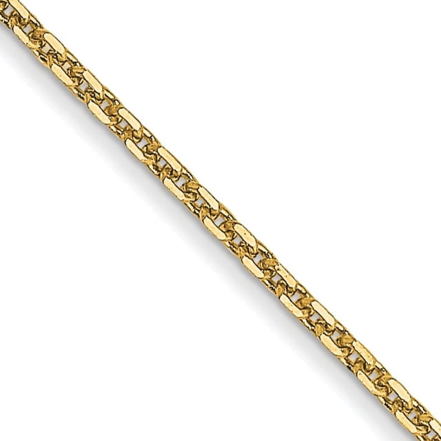 Collier Chaîne Torsadée en Or Jaune 14k 24 Pouces.95mm Pendentif Breloque Maillon Rond