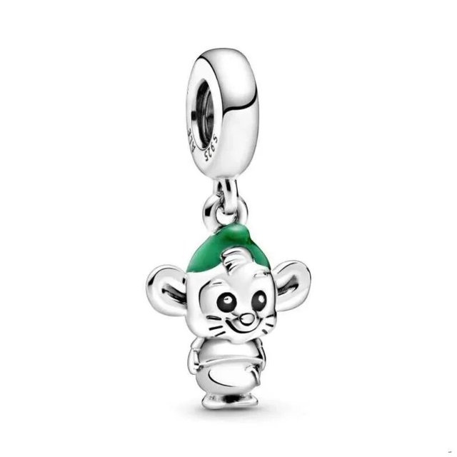 Pulsera de plata de ley 925 Original para mujer, abalorio de avión de Disney, Mickey Mouse, Minnie Mouse, Pandore 925 Original