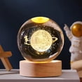 thumbnail image 1 of Adornos de escritorio con forma de bola de cristal del sistema solar para novias, estudiantes, decoraciones de luz nocturna con forma de bola de cristal, regalo de cumpleaños, 1 of 5