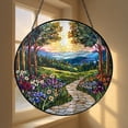 Decorative Nature Landscape Glass Style Window Art - Walmart.com