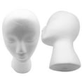 thumbnail image 4 of Vnanda 3Pcs/Set Foam Wig Head Mannequins mannequin head Style Model & Display Women's Wigs Hats & Hairpieces Stand Manikin Display Head, 4 of 6