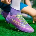 thumbnail image 4 of Zapatos de fútbol deportivos FG para hombres, botas de fútbol para adultos, zapatos de entrenamiento de Futsal, ultraligeros, antideslizantes, tacos transpirables para exteriores, venta al por mayor,, 4 of 4