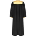 thumbnail image 3 of TiaoBug Womens Mens Choir Church Robe V-neck Long Sleeve Zipper Graduation Gown Black M, 3 of 7