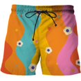 thumbnail image 1 of Pantalones cortos para hombre, moda Popular, Extra verano, playa, pintura artística, patrón de Graffiti, ropa cómoda y suelta Fivean unisex, 1 of 2