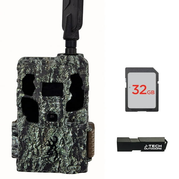 Browning Defender Pro Scout Max HD Trail Game Camera Bundle Includes 32GB Memory Card and J-TECH Card Reader (24MP) | BTCPSMHD