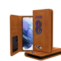 Keyscaper Lamar Jackson Brown Baltimore Ravens Galaxy Folio Case