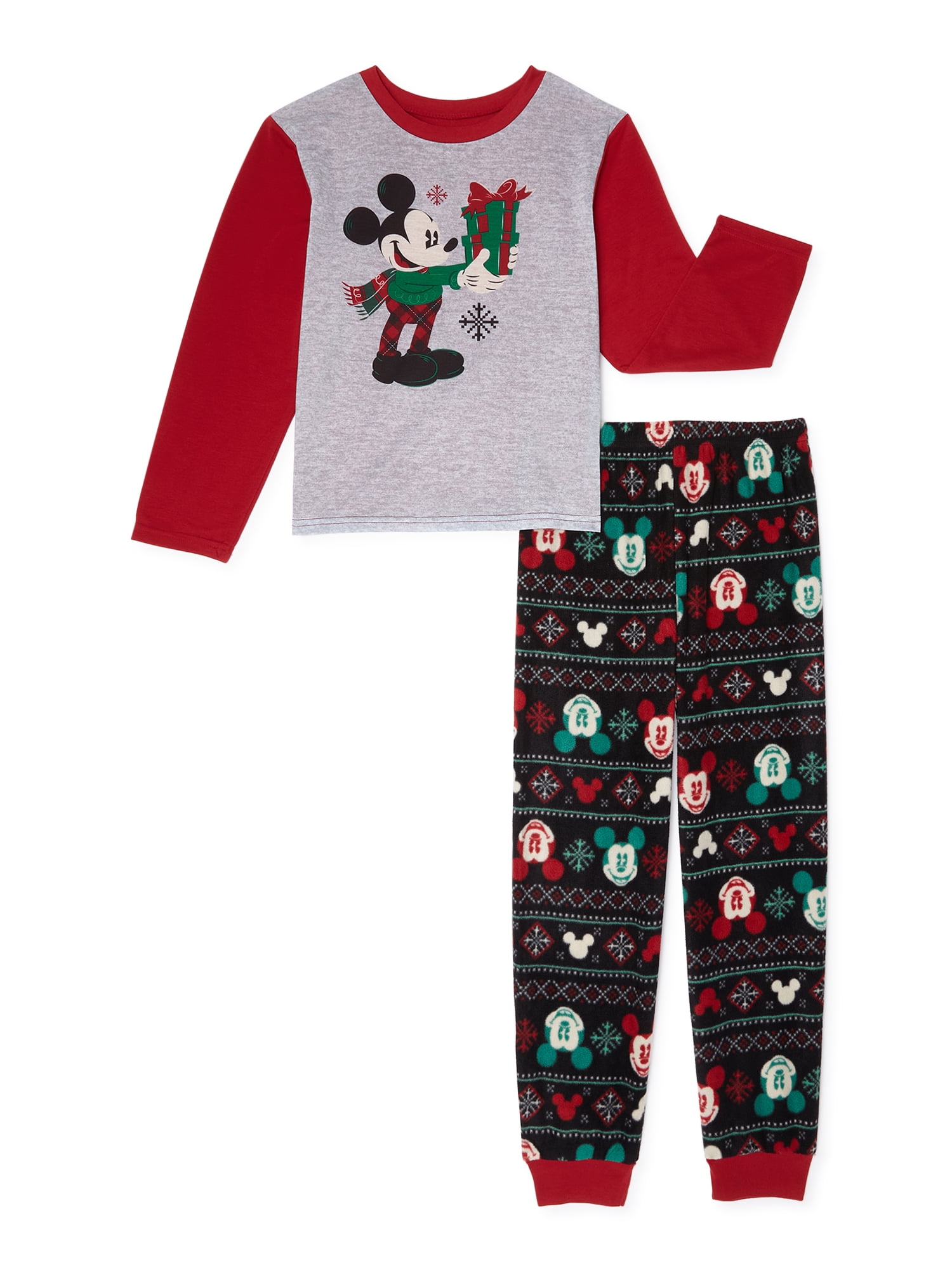 Matching Family Christmas Pajamas Boy's Mickey 2-Piece Pajama Set ...