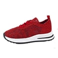 thumbnail image 3 of YLYL Women's Sneakers Casual Slip-On Lace-Up Hollow Out Crochet Lightweight Breathable Comfortable Walking Shoes, 3 of 9