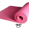 thumbnail image 2 of 10mm Thick NBR Pure Color Anti-skid Yoga Mat 183x61x1cm Pink, 2 of 6