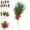 B, variant on Red Berry Stems Pine Branches Evergreen Berries Décor Artificial Pine Cones Branch for Christmas Craft Wreath Pick & Winter Holiday Floral Picks Holly Stem for Decoration DIY Xmas Crafts