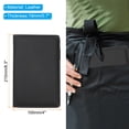 thumbnail image 2 of Uxcell 8" x 5" Leather Server Book Organizer with Zipper Pocket, Black, 2 of 7