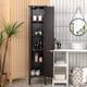 thumbnail image 5 of Costway Armario Alto de Baño con 5 Niveles de Almacenamiento Gabinete Independiente Organizador Estrecho para Cocina 37 x 37 x 160 cm, 5 of 6
