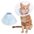 thumbnail image 2 of Ourlova Collier Transparent Elizabeth pour Animaux de Compagnie Cône de Chat Doux et Confortable Protection pour Guérison des Plaies, 2 of 9