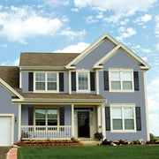 Glidden Exterior Paint and Primer, Smoke Grey / Gray, 1 Gallon, Satin