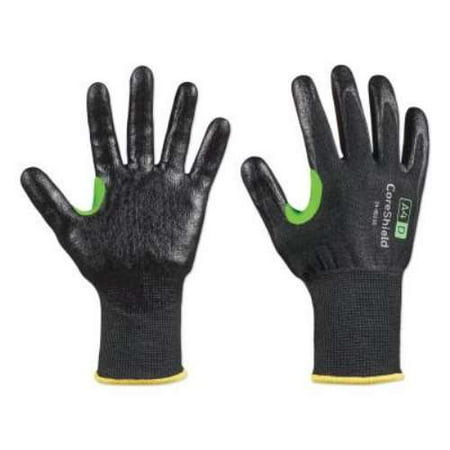 

Honeywell CoreShield A4/D Coated Cut Resistant Gloves 7/S HPPE/Basalt Smooth Nitrile 13 ga Black - 1 PR (582-24-0913B/7S)