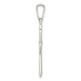 thumbnail image 2 of Sterling Silver Polished and Diamond-cut Cross Pendant, 2 of 4