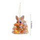 thumbnail image 3 of Adornos de Pascua, lindo conejito de Pascua, adorno colgante, llavero acrílico plano 2D, pequeño colgante para espejo retrovisor de coche o mochila, adecuado para decoración de Pascua, colgante acríli, 3 of 6