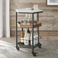 thumbnail image 2 of Steve Silver Rosko Hexagon White Marble Top Cart, 2 of 3